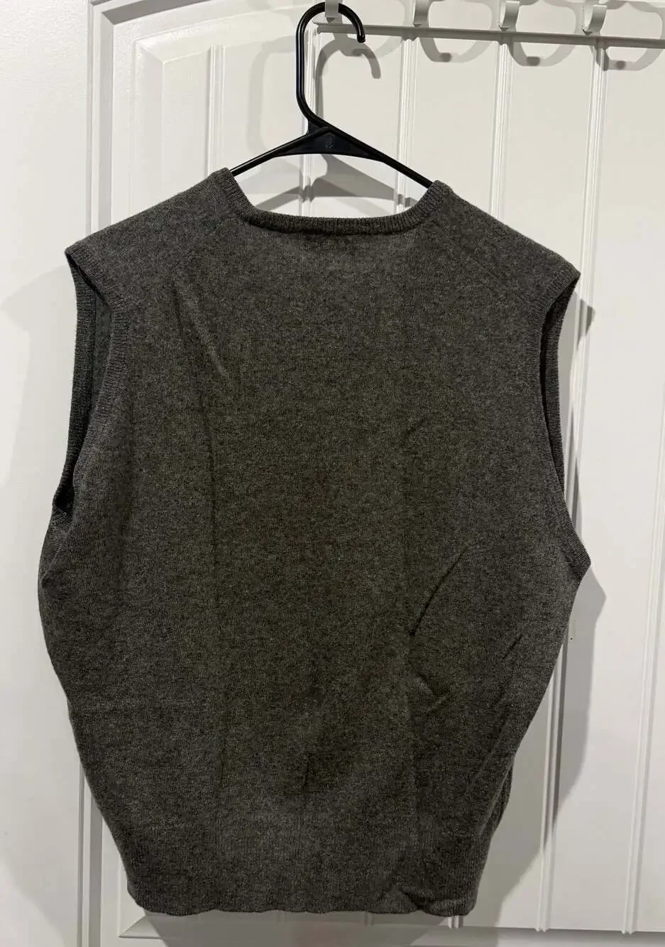 Vintage Barrie Connell’s 100% Cashmere Sweater Vest Gray Scotland L XL